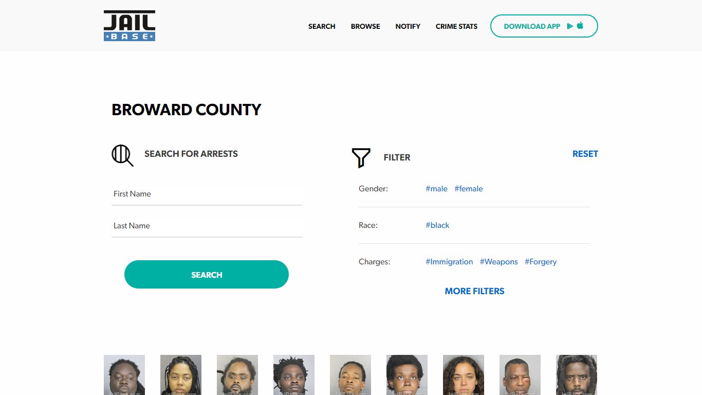 Broward County Jail Inmate Search and Mugshots | JailBase